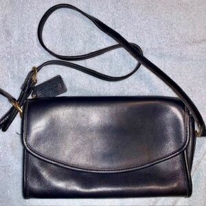 Vintage COACH Sterling Clutch w/Original Shoulder Strap - RARE